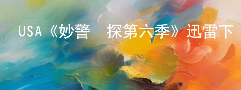 車志忠發布USA《妙警賊探第六季》迅雷下載/在線觀看/百度云-犯罪/歷史載-美劇天堂